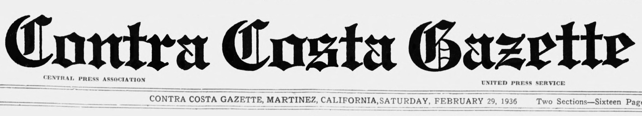 contra costa gazette